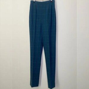 Kenzo Jungle plaid wool blend pants
